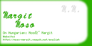 margit moso business card